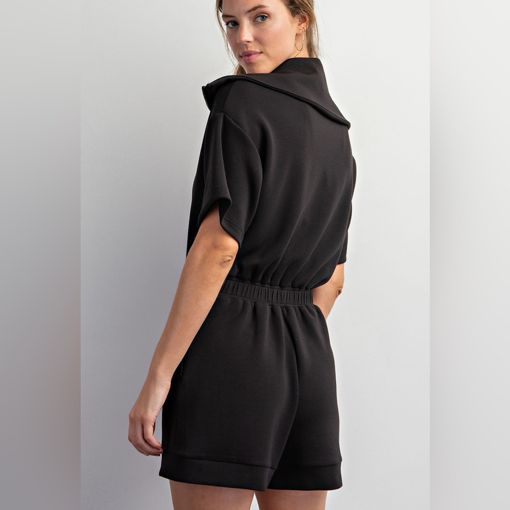 BOUTIQUE Modal Zip Romper - Picture 3 of 3